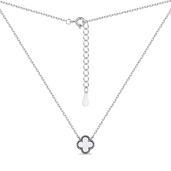 Серебряное колье Клевер (арт. 7507/470/8п) – изображение 2