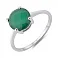 Серебряное кольцо с крупным агатом (арт. 7501/2189565Аз) – изображение 1