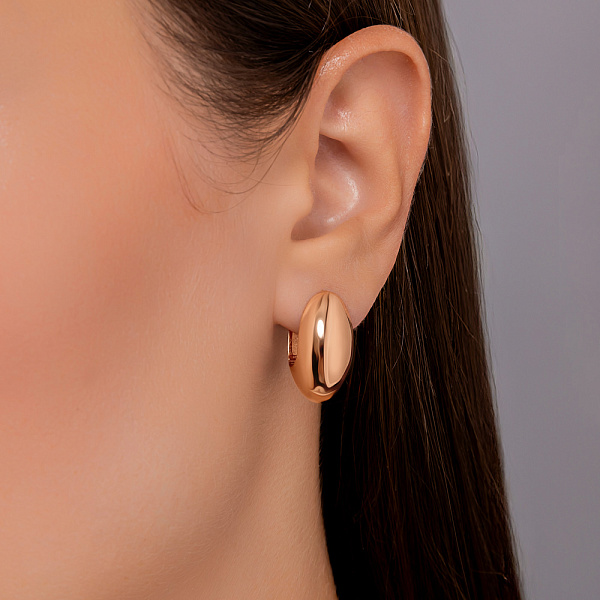 Серьги из красного золота (арт. 1092067) – изображение 2