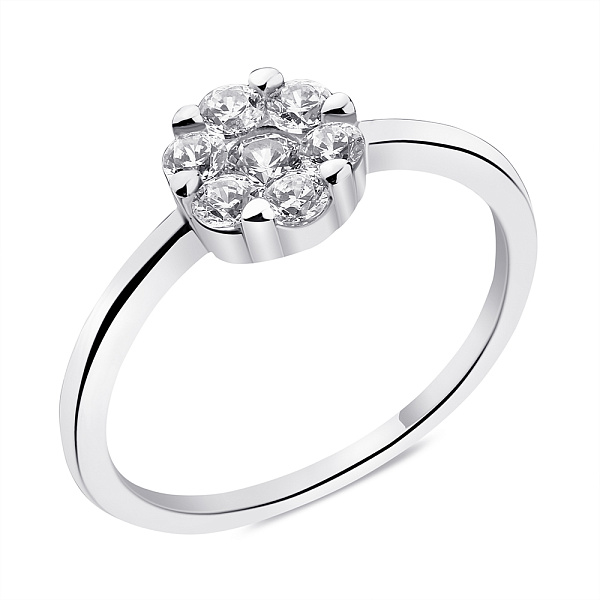 Серебряное кольцо с фианитами (арт. 7501/6382) – изображение 1