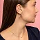 Серьги-кольца из желтого и белого золота (арт. 108872/30жб) – изображение 4