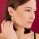 Сережки зі срібла Trendy Style з кафою та фіанітами (арт. 7518/6562ж) – зображення 3