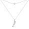 Серебряное колье с подвеской веточка с фианитами (арт. 7507/2550) – изображение 3