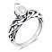 Серебряное кольцо с жемчугом (арт. 7901/0847.10жб) – изображение 2