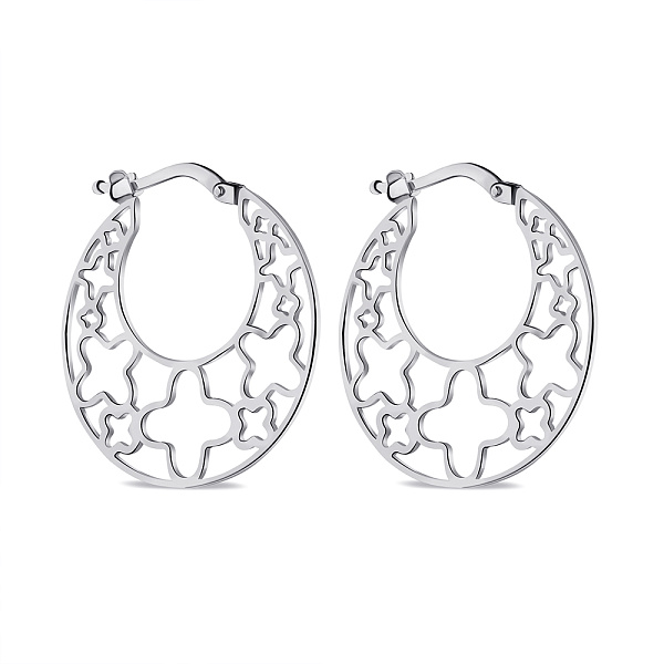 Сережки зі срібла без каменів (арт. 7502/9359) – зображення 1