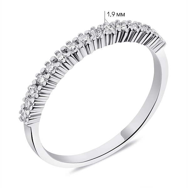 Серебряное кольцо с фианитами (арт. 7501/6033) – изображение 2
