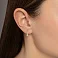 Серьги из белого золота с бриллиантами (арт. С011779030б) – изображение 2