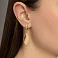 Золотые серьги Francelli (арт. 1101209ж) – изображение 2