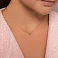 Золотое колье с бриллиантом (арт. Ц011225005) – изображение 3