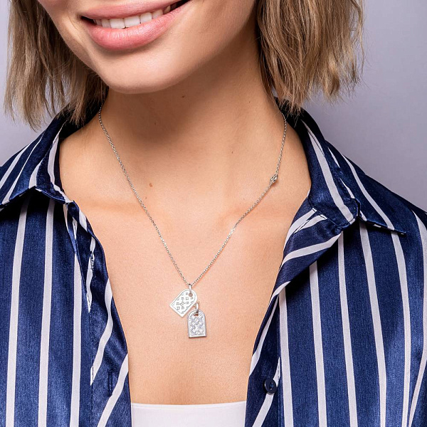 Серебряное колье с подвесками (арт. 7507/1581) – изображение 4