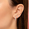 Серьги из красного золота с бриллиантами (арт. С011248005) – изображение 2