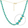 Серебряное колье с голубым ониксом (арт. 7507/2009жог) – изображение 1