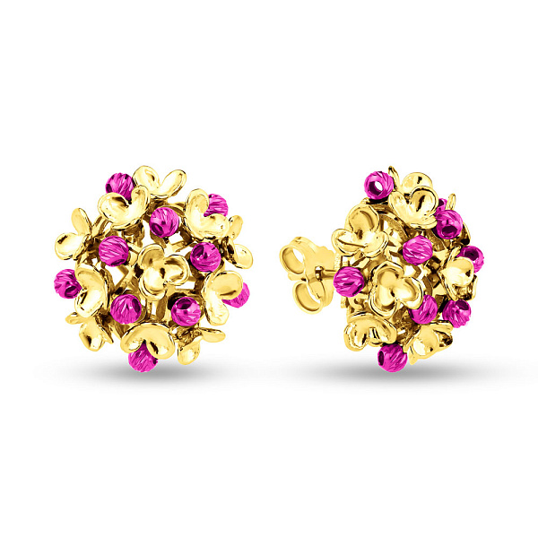 Сережки из желтого золота Francelli (арт. 1091612жм) – изображение 1