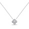 Серебряное колье Клевер с фианитами (арт. 7507/2401/10) – изображение 1
