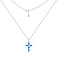 Серебряное колье с опалом (арт. 7507/2472Пос) – изображение 2