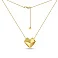 Золотое колье Сердце Francelli (арт. 361425жм) – изображение 2