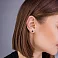 Золотые серьги с эмалью Lu’na (арт. 111274еч) – изображение 2