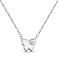 Серебряное колье Сердце с фианитами (арт. 7507/1899) – изображение 1