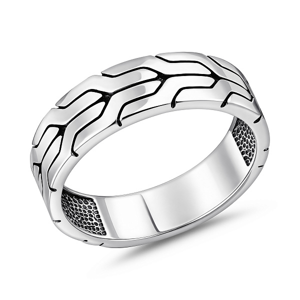 Срібна каблучка без каменів (арт. 7901/1569) – зображення 1