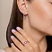 Золотые серьги с аметистом и фианитами (арт. 111256Па) – изображение 3
