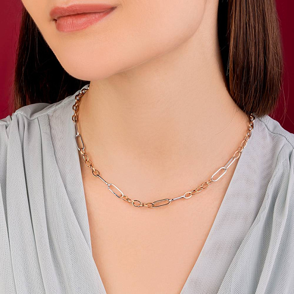 Колье из красного и белого золота (арт. 352467кб) – изображение 4