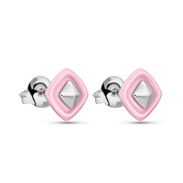 Серебряные серьги с керамикой (арт. 7518/1908303кмр) – изображение 1