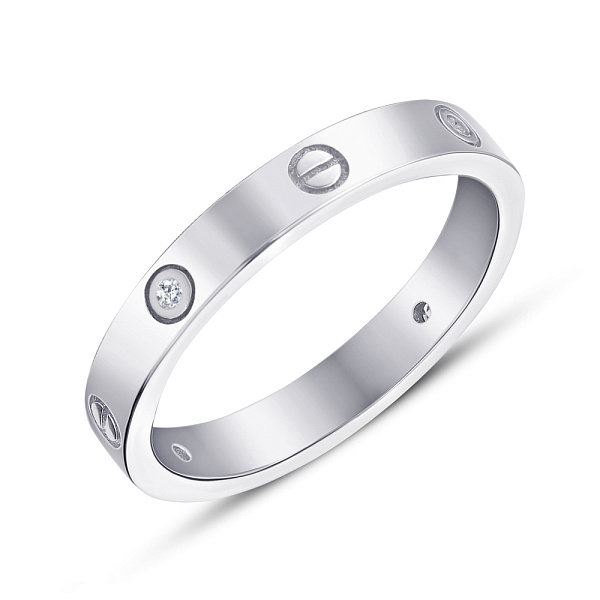 Серебряное кольцо с фианитами (арт. 7501/4406) – изображение 1