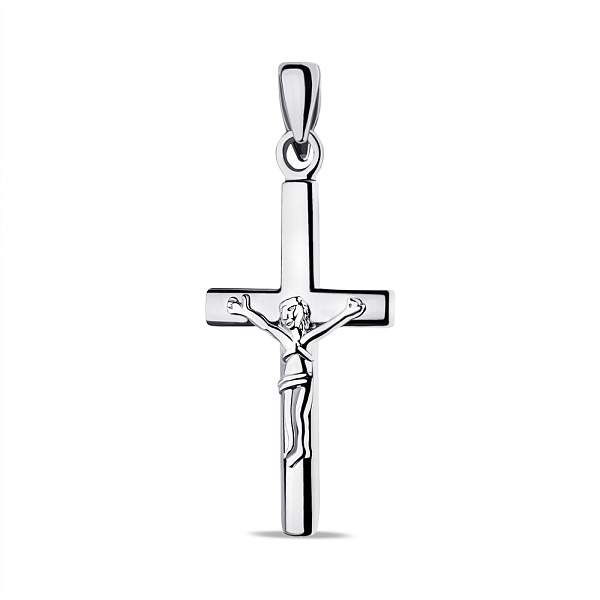 Серебряный крестик с распятием (арт. 7504/3979) – изображение 1