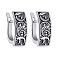 Серебряные серьги Завитки (арт. 7902/2271ч) – изображение 1