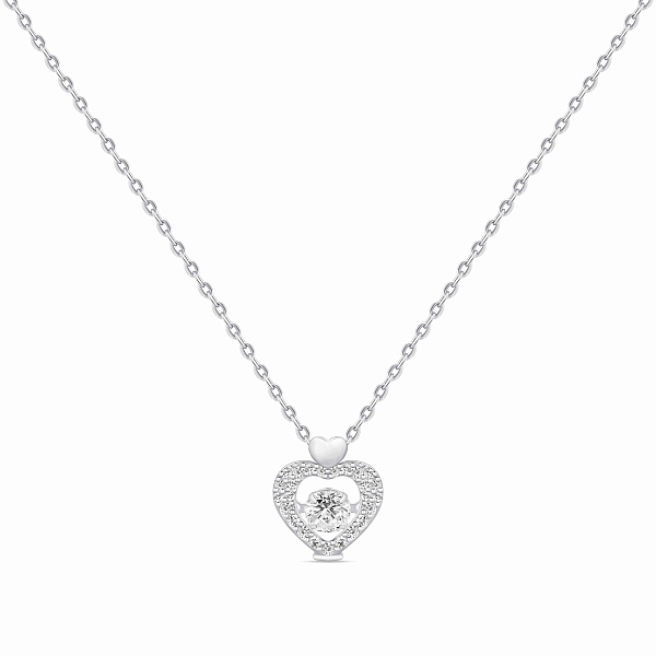 Серебряное колье Сердце (арт. 7507/2372) – изображение 1