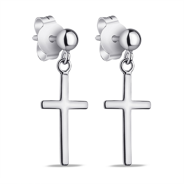 Серебряные серьги с подвесками (арт. 7518/1072С) – изображение 1
