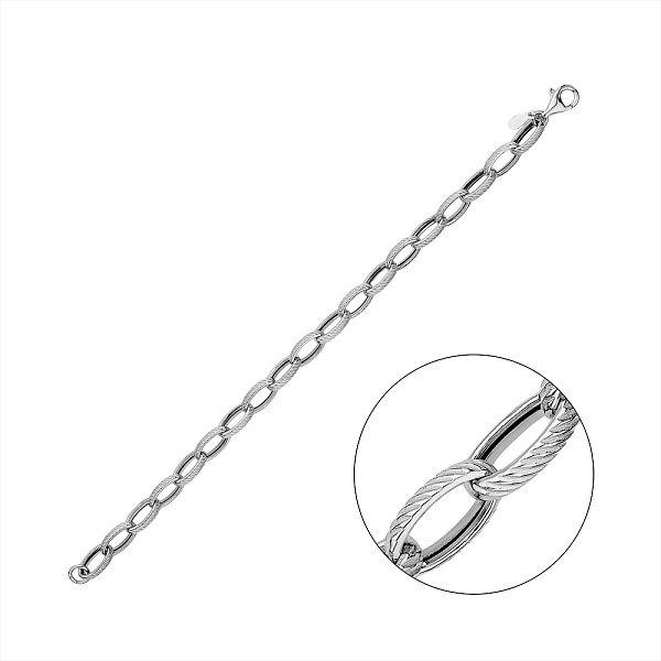 Серебряный браслет без камней (арт. 7509/409Р1/20) – изображение 1