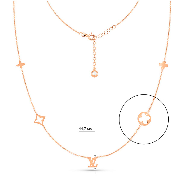 Колье из красного золота (арт. 351088) – изображение 4