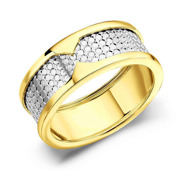 Золотое кольцо без камней (арт. 156053жб) – изображение 1