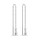 Серебряные серьги-протяжки Капля (арт. 7502/9005/1) – изображение 1