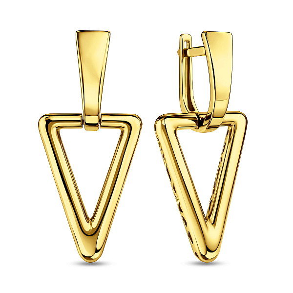 Серьги из желтого золота (арт. 111332ж) – изображение 1
