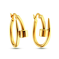 Сережки Цвяхи з жовтого золота (арт. 104996/20ж)