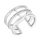 Серебряное тройное фаланговое кольцо с фианитами Trendy Style (арт. 7501/19107р) – изображение 1