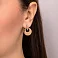 Золотые серьги без камней (арт. 105828кб) – изображение 2