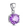 Серебряный кулон с крупным аметистом (арт. 7503/1690-2АП) – изображение 1
