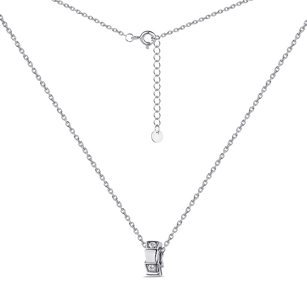 Серебряное колье с фианитами (арт. 7507/1903) – изображение 2