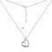 Серебряное колье Сердце с фианитами (арт. 7507/1643) – изображение 3