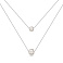 Серебряное двойное колье с жемчугом (арт. 7507/2436жб) – изображение 1