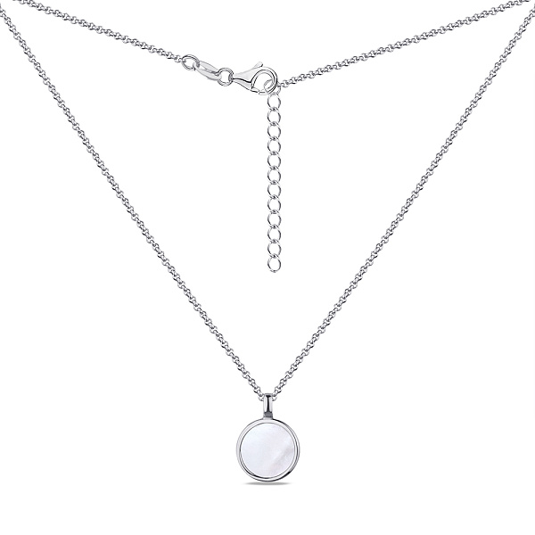Серебряное колье с перламутром (арт. 7507/1516п) – изображение 2