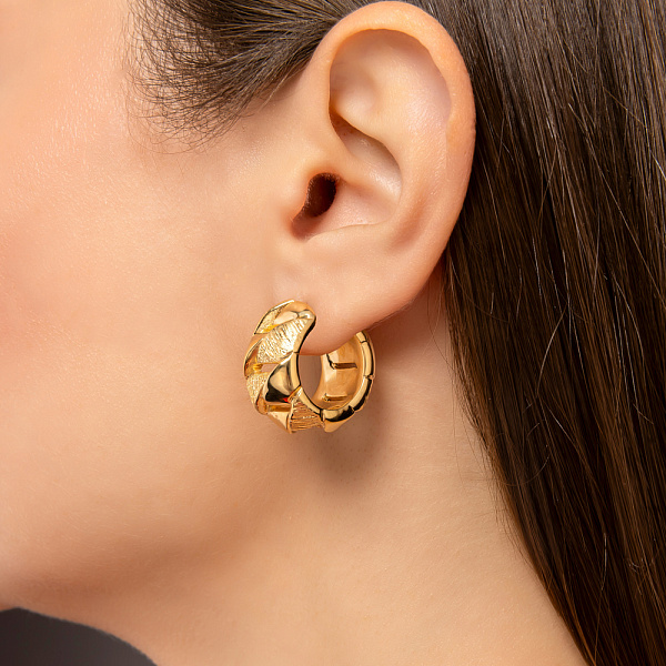 Золотые серьги Francelli (арт. е1091804/20ж) – изображение 3