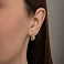 Сережки з червоного золота з фіанітами (арт. 111028) – зображення 2
