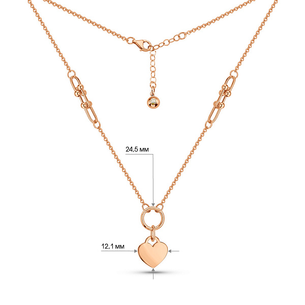 Золотое колье с подвеской (арт. 352670) – изображение 4