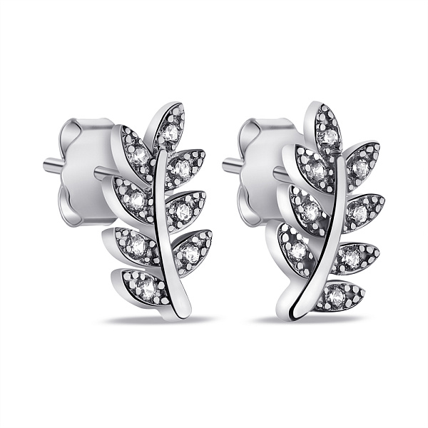 Серебряные серьги с фианитами (арт. 7518/7048) – изображение 1