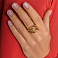 Золота об'ємна каблучка Francelli (арт. 155754ж) – зображення 2