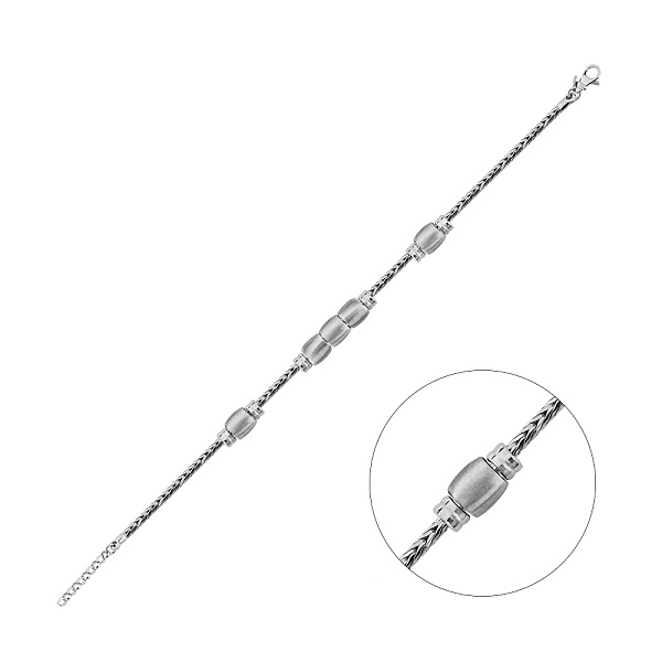 Серебряный браслет без камней (арт. 7509/5142м) – изображение 1